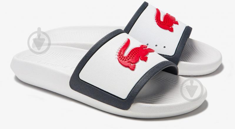 Шльопанці Lacoste CROCO SLIDE TRI 3 CFA 739CFA0044407 р.37 білий - фото 2