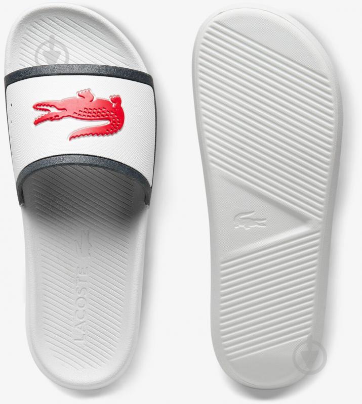 Шльопанці Lacoste CROCO SLIDE TRI 3 CFA 739CFA0044407 р.37 білий - фото 4