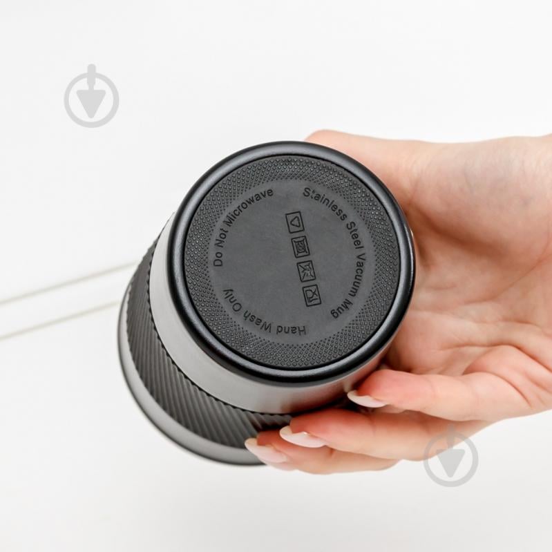 Термочашка MVM 380 мл KP-28 S Black - фото 3