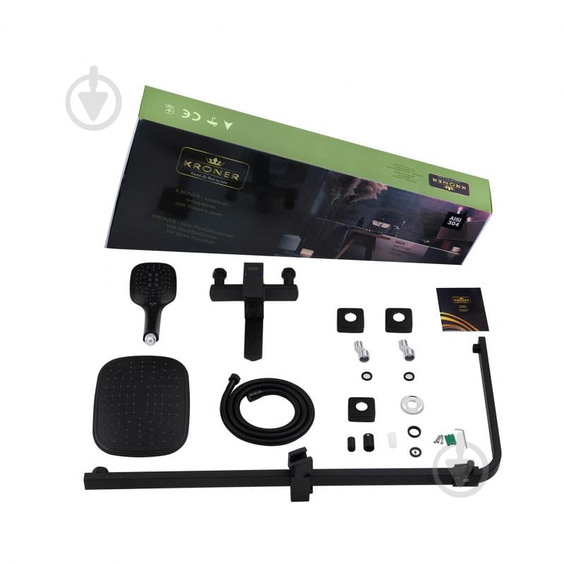 Душова система Kroner KRP Edelstahl Kubus - SCH063 - фото 4 Душова система Kroner KRP Edelstahl Kubus - SCH063 - фото 4