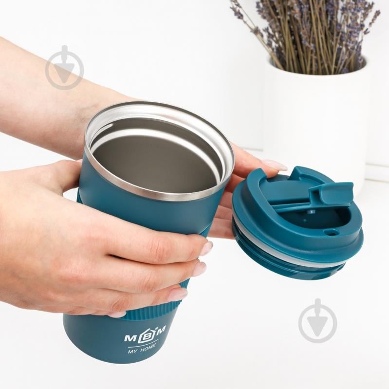 Термочашка MVM 510 мл KP-28 M Blue - фото 9