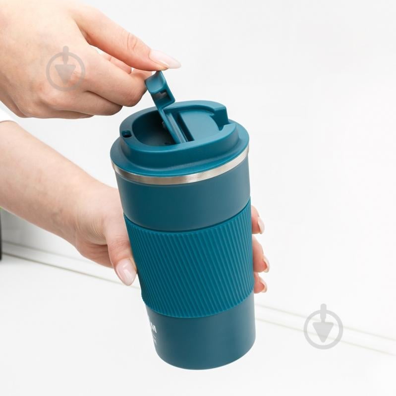 Термочашка MVM 510 мл KP-28 M Blue - фото 5