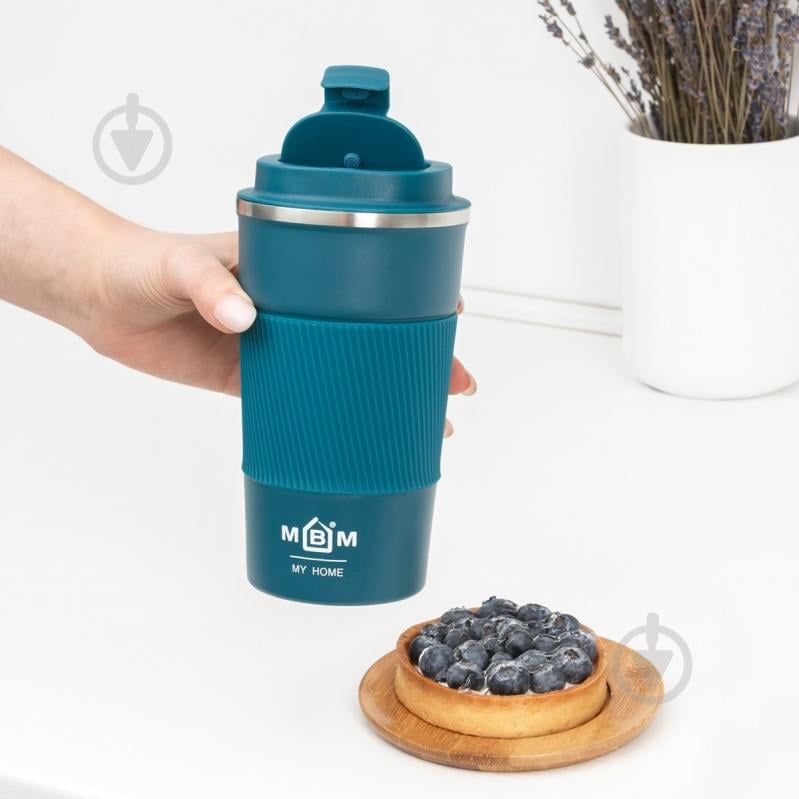 Термочашка MVM 510 мл KP-28 M Blue - фото 4