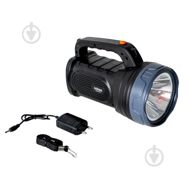 Фонарик аккумуляторный EVROLIGHT LED TGX-9011 черный - фото 1