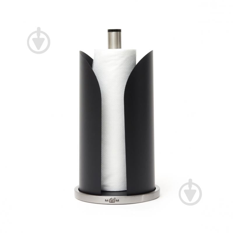 Держатель для бумажных полотенец MVM KP-23 SS/BLACK 15х30 см - фото 4