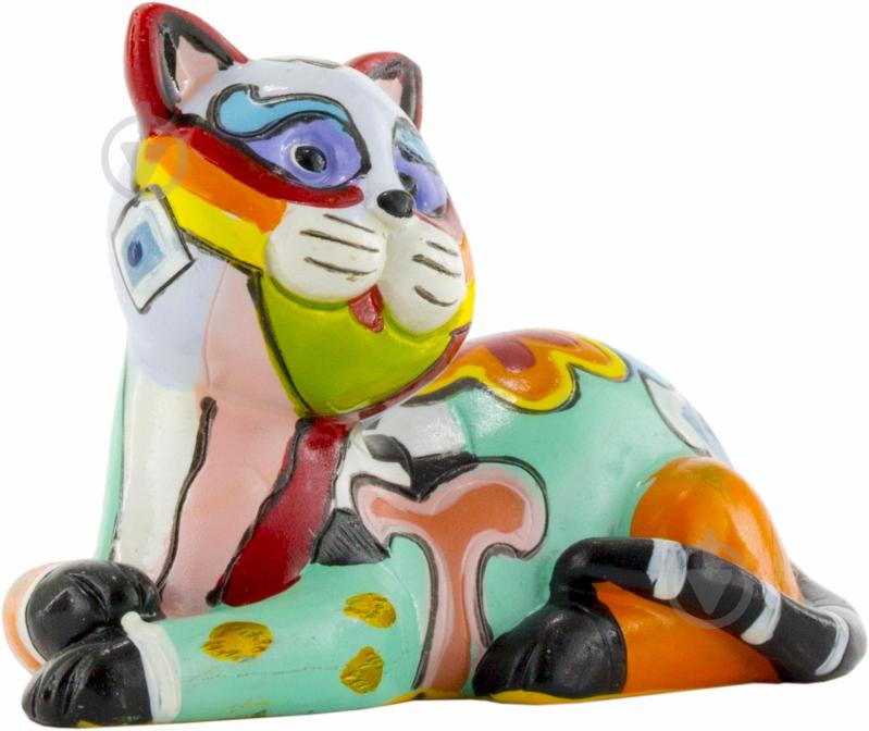 Фигурка котик лежит 918-009 3х3 см разноцветный - фото 2 Фигурка котик лежит 918-009 3х3 см разноцветный - фото 2
