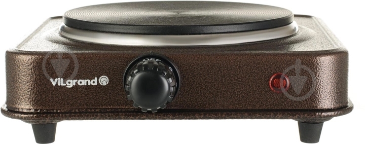 Плита электрическая настольная ViLgrand VHP151F brown - фото 1