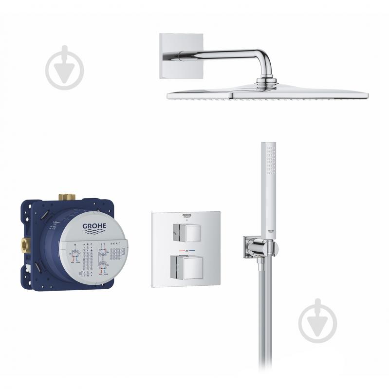 Душова система прихованого монтажу Grohe QuickFix Precision Cube Vitalio Rain Mono 310 Cube 34879000 - фото 3 Душова система прихованого монтажу Grohe QuickFix Precision Cube Vitalio Rain Mono 310 Cube 34879000 - фото 3