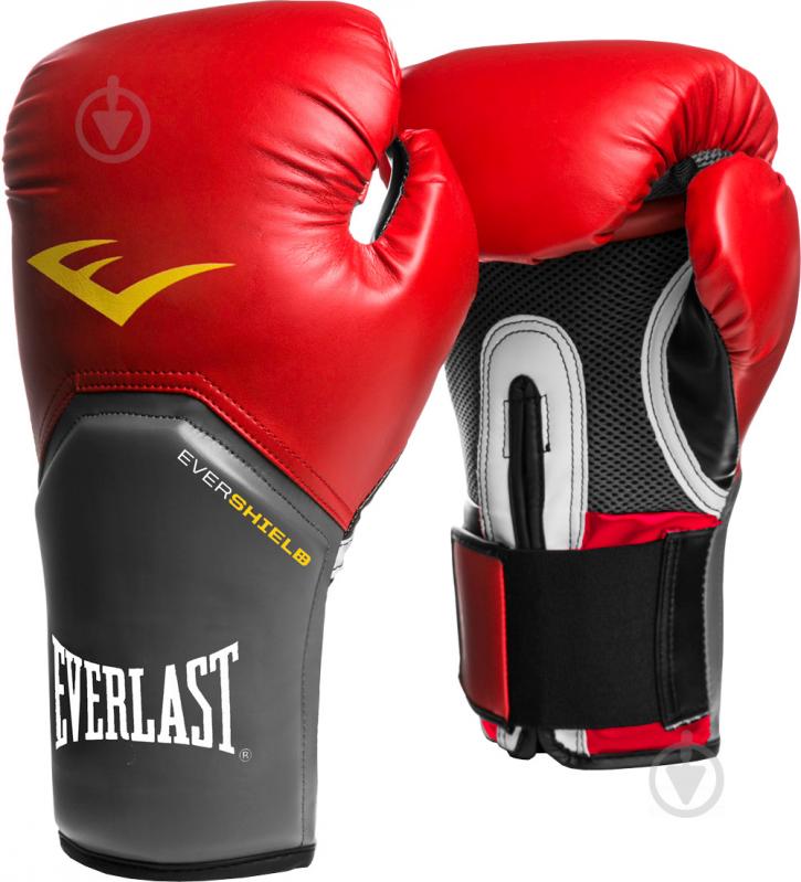 Боксерские перчатки Everlast PRO STYLE ELITE TRAINING GLOVES 14oz 2114 красный - фото 1