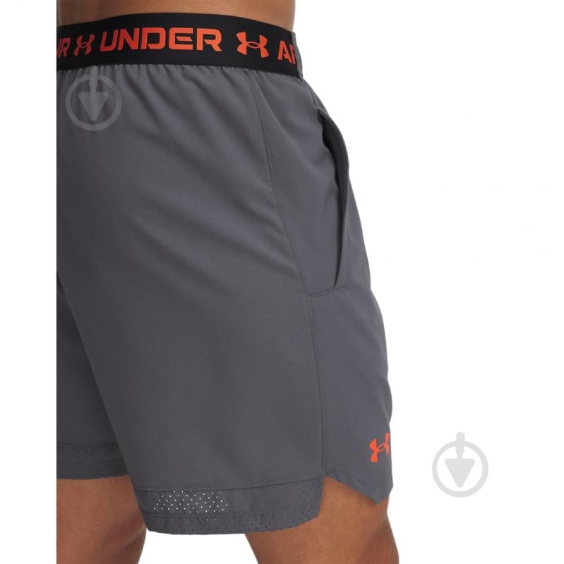 Шорты Under Armour VANISH WOVEN 6IN SHORTS 1373718-028 р. S-M серый - фото 3 Шорты Under Armour VANISH WOVEN 6IN SHORTS 1373718-028 р. S-M серый - фото 3