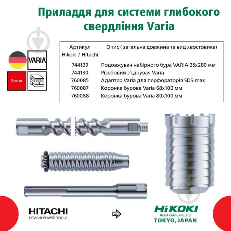 Подовжувач Hitachi Varia 25x280 мм 280 мм 744129 - фото 6