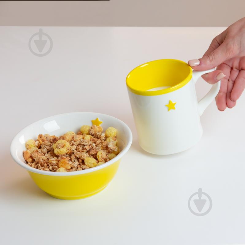 Чашка MVM Детская фантазия 300 мл желтая - фото 3