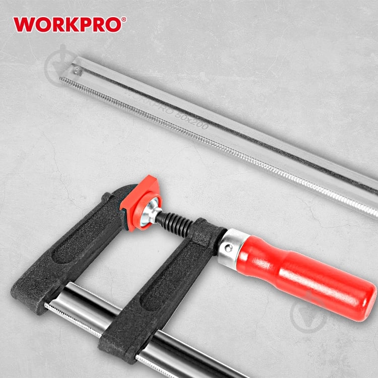Струбцина F-образная WORKPRO WP232026 - фото 4 Струбцина F-образная WORKPRO WP232026 - фото 4