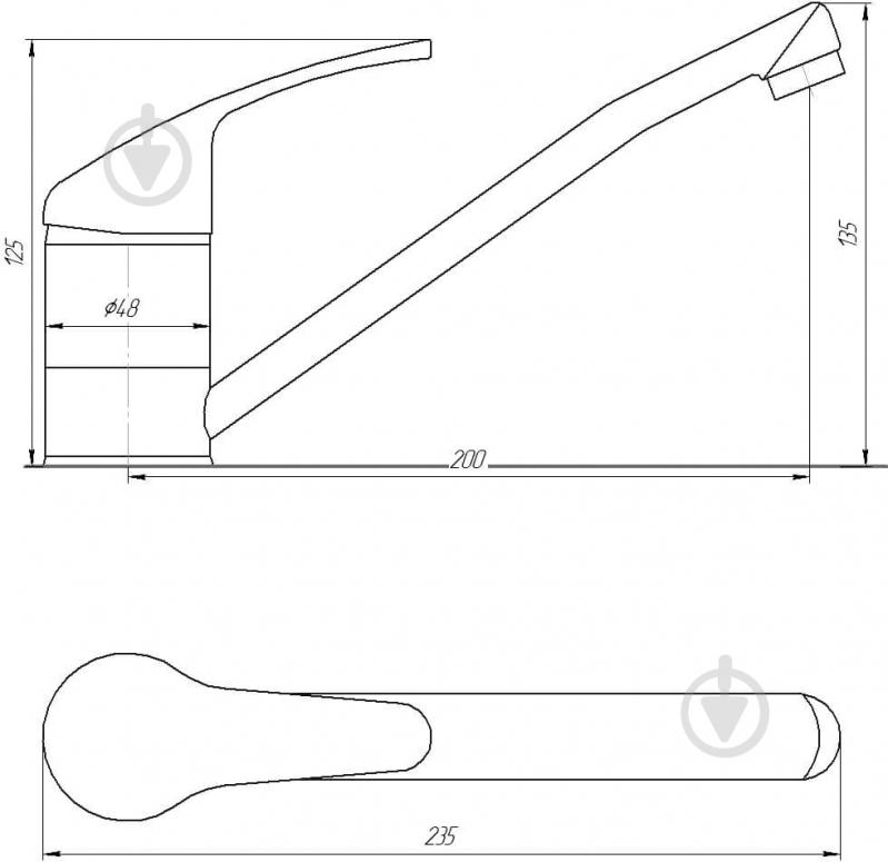Смеситель для кухни Globus Lux SOLLY GLSO-0203 - фото 2