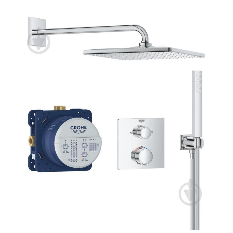 Душова система прихованого монтажу Grohe QuickFix Precision Grohtherm Cube 34881000 - фото 1
