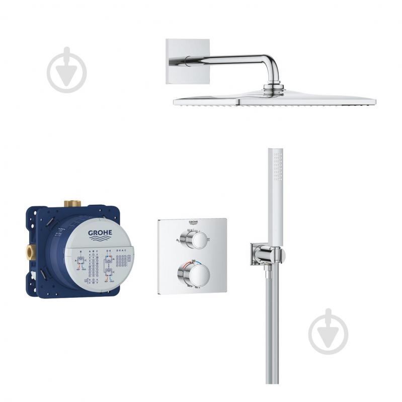 Душова система прихованого монтажу Grohe QuickFix Precision Grohtherm Cube 34881000 - фото 3