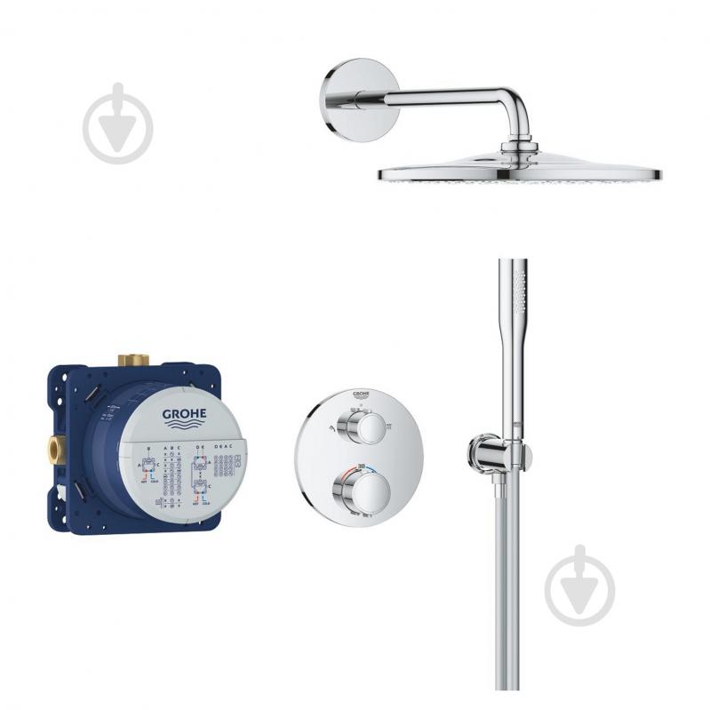 Душова система прихованого монтажу Grohe QuickFix Precision з Vitalio Rain Mono 310 34 - фото 3