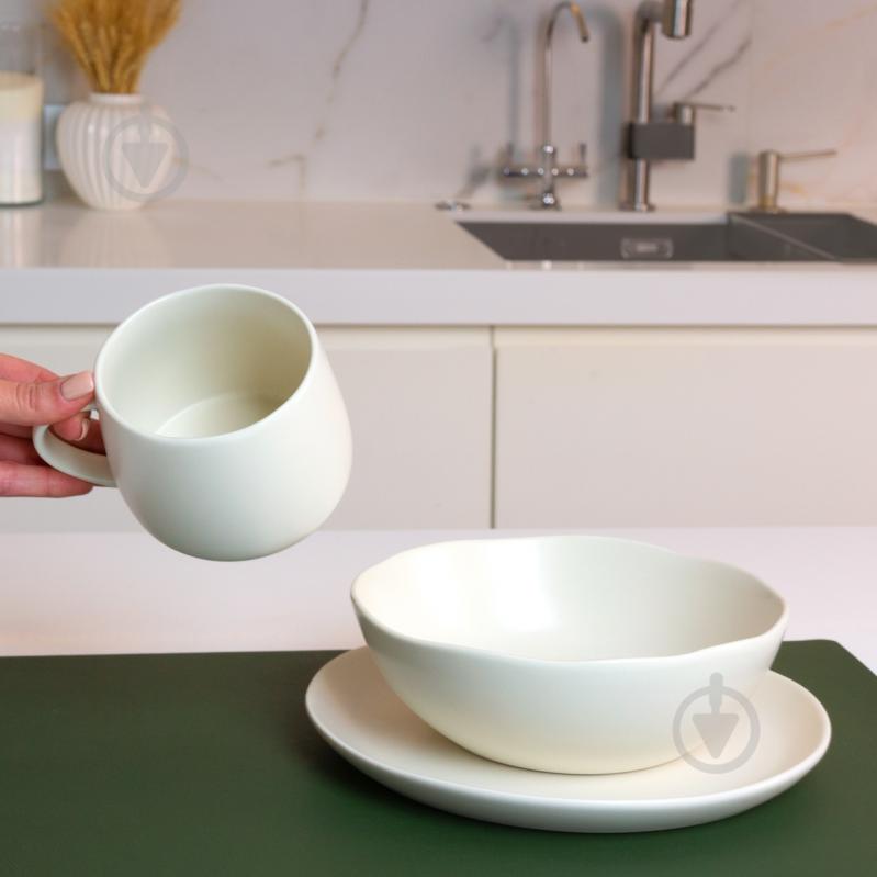 Чашка MVM Досконалість 375 мл біла - фото 3