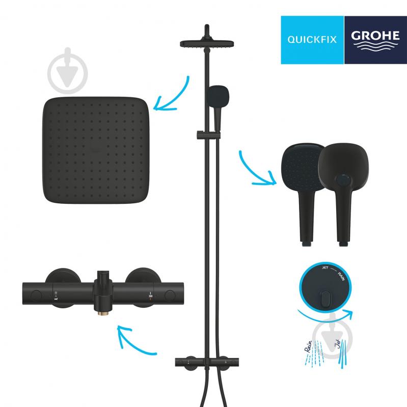 Душова система Grohe QuickFix Vitalio Comfort System 250 269842431 - фото 8