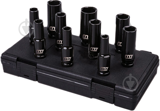 Набор головок 1/2" 10-27 мм MIGHTY SEVEN 10 шт. 222543 - фото 1 Набор головок 1/2" 10-27 мм MIGHTY SEVEN 10 шт. 222543 - фото 1