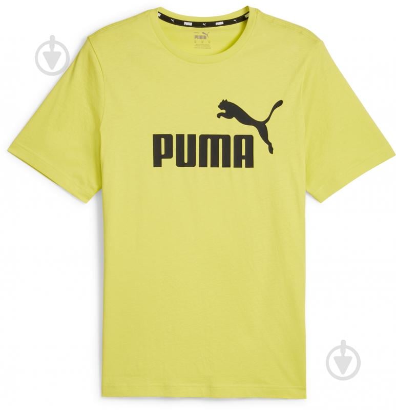 Футболка Puma ESS LOGO TEE 58666766 р.M желтый - фото 1