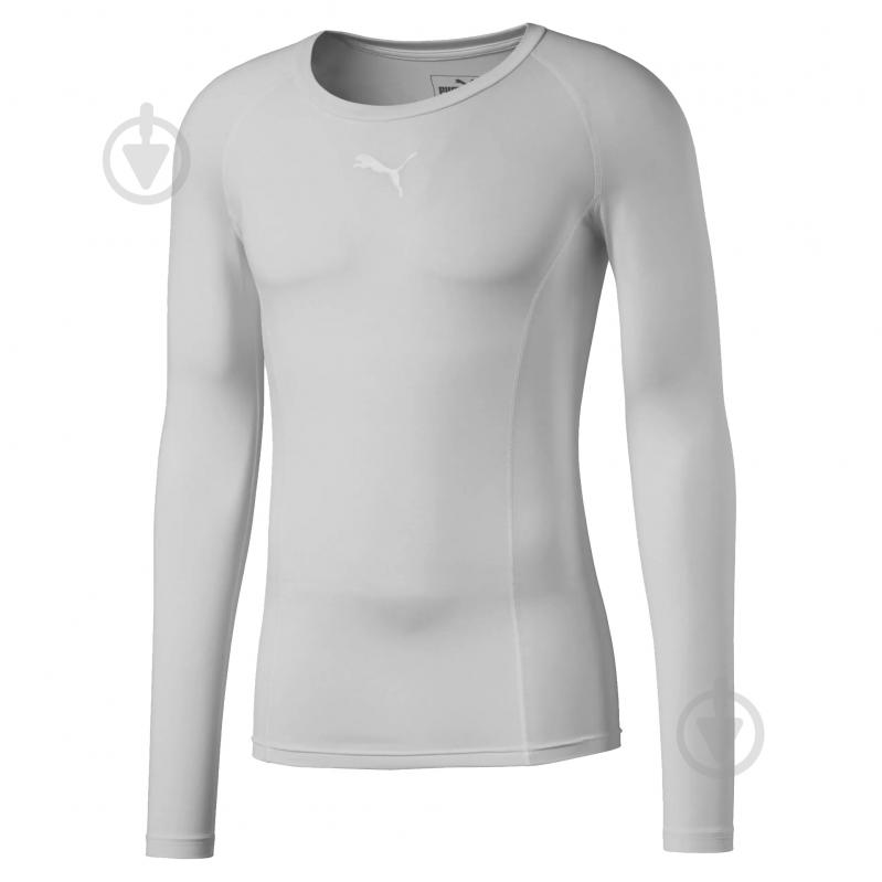 Футболка Puma LIGA BASELAYER TEE LS 65592088 р.L серый - фото 1