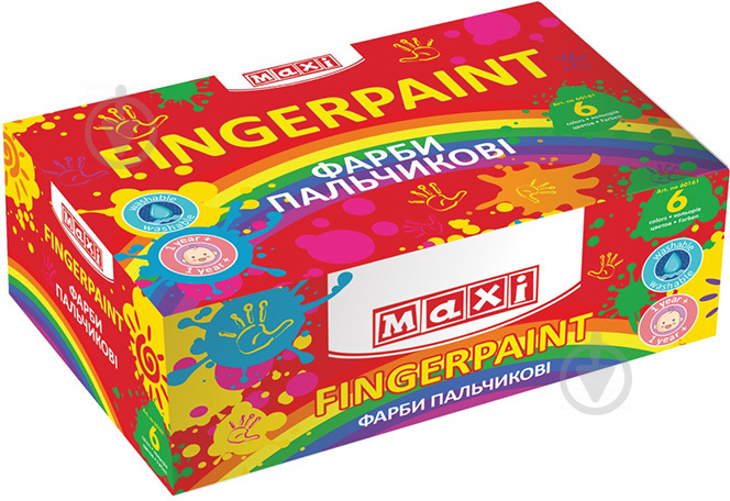 Гуашь Fingerpaint 6 шт. Maxi - фото 1