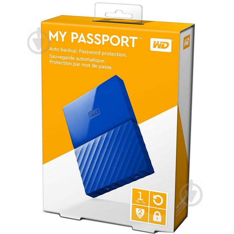 Жесткий диск Western Digital HDD external 1 ТБ Portable USB 3.0 (WDBYNN0010BBL-WESN) blue - фото 4