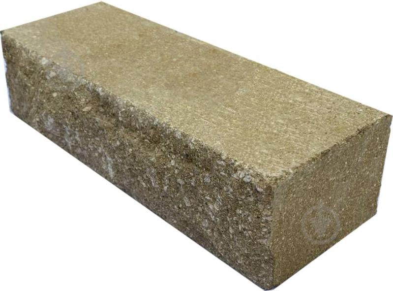 Кирпич гиперпрессованный ВЗБМ колотый желтый - фото 1