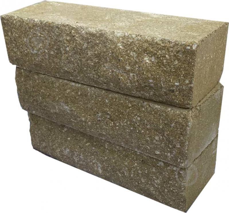 Кирпич гиперпрессованный ВЗБМ колотый желтый - фото 3