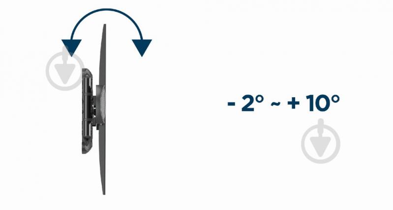 Кронштейн настінний Gembird 32” - 58” (до 37 кг) поворотно-похилі 32"-58" чорний - фото 8