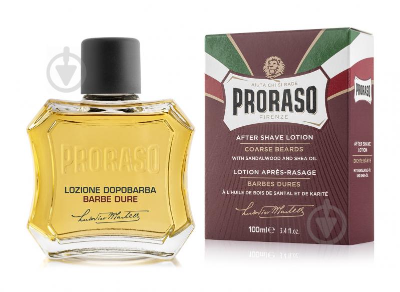 Лосьон после бритья Proraso питательный для жесткой щетины с маслом ши и экстрактом сандалового дерева 100 мл - фото 1