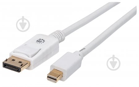 Кабель Intracom Mini DisplayPort M білий (324748) - фото 1