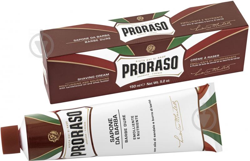 Крем для бритья Proraso питательный для жесткой щетины с экстрактом сандалового дерева 100 мл - фото 1