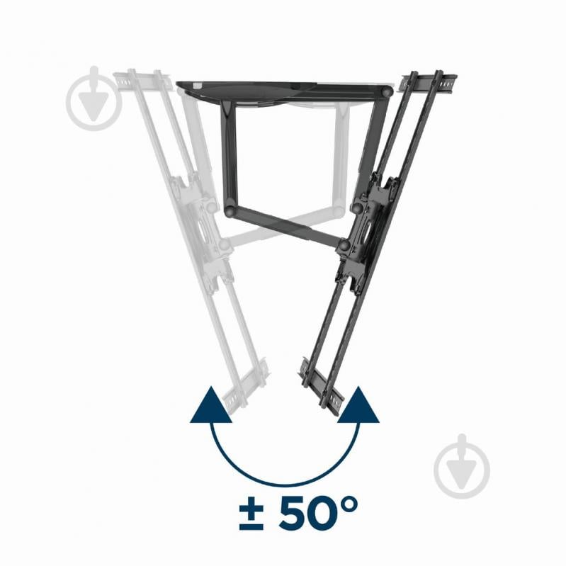 Кронштейн настінний Gembird 32” - 75” (до 45 кг) WM-75ST-01 поворотно-похилі 32"-75" чорний - фото 3