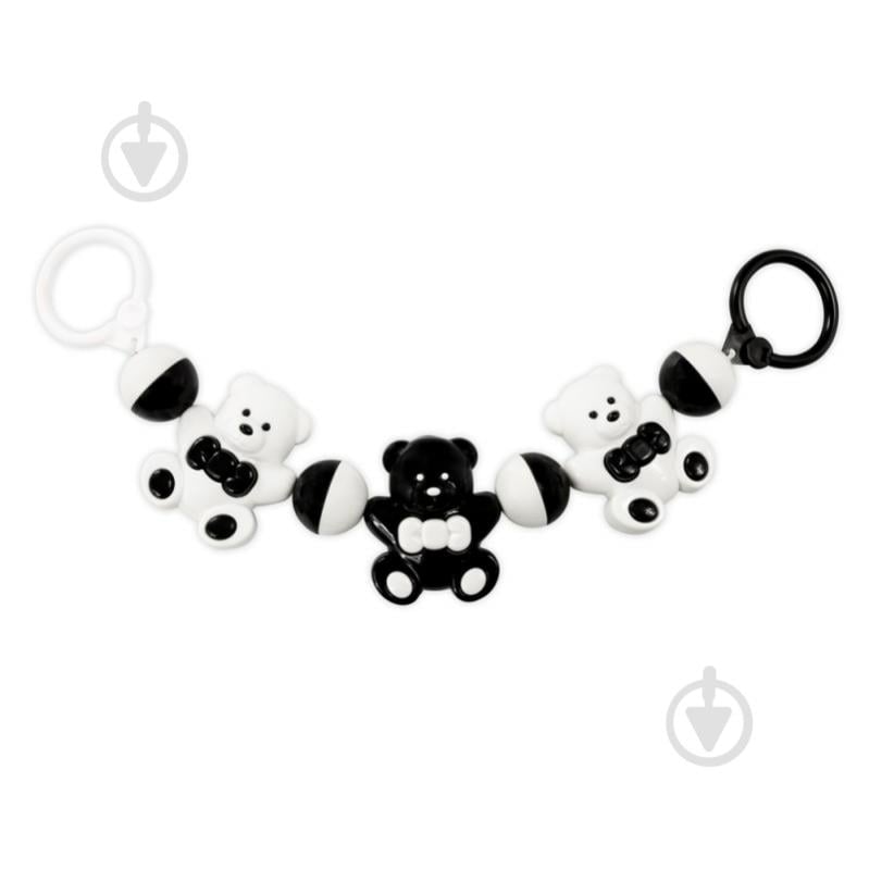 Игрушка-подвеска Akuku Мишка черно-белый A0468 - фото 1 Игрушка-подвеска Akuku Мишка черно-белый A0468 - фото 1