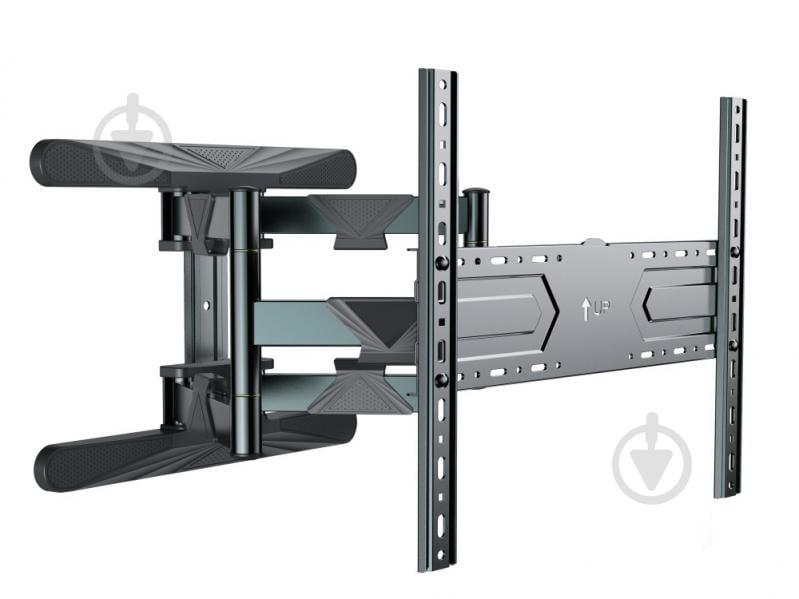 Кронштейн настенный Gembird 40” - 80” (до 50 кг) WM-80ST-01 поворотно-наклонные 40"-80" черный - фото 1