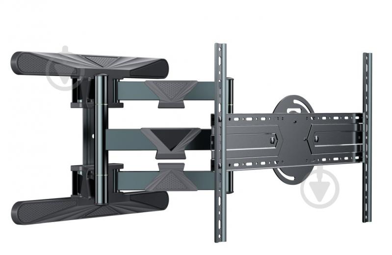 Кронштейн настенный Gembird 40” - 80” (до 50 кг) поворотно-наклонные 40"-80" черный - фото 6