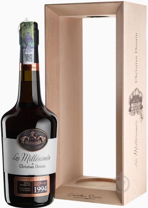 Кальвадос Christian Drouin Coeur de Lion Pays d'Auge 1994 дерев'яна коробка 0,7 л - фото 1