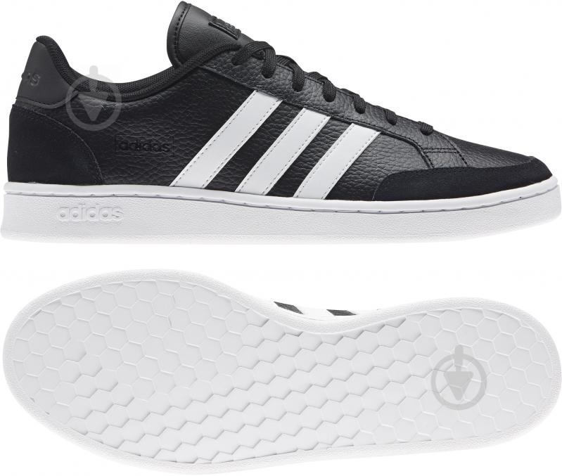 Кроссовки мужские Adidas GRAND COURT SE FW6690 р.40 черные - фото 4