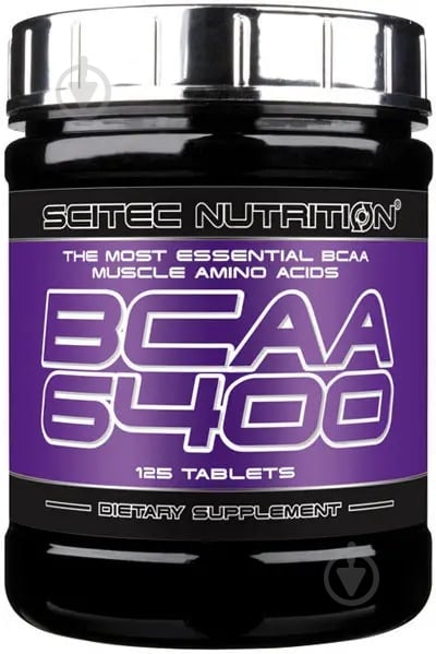 Амінокислотна суміш Scitec Nutrition BCAA без смаку 6400 мг 125 капс. 25 порц. - фото 1