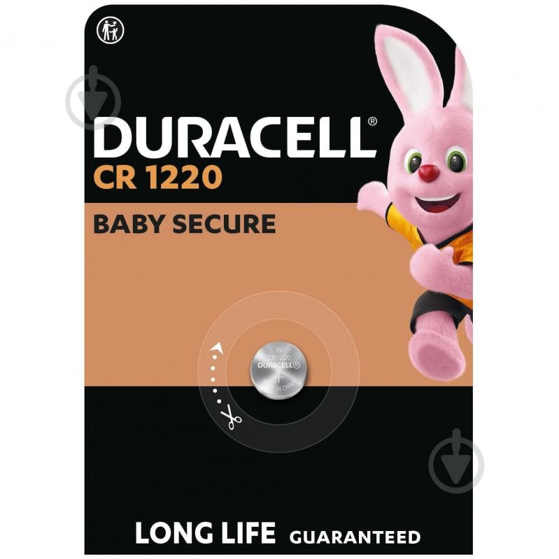 Батарейка Duracell Спеціальна літієва типу «таблетка» CR1220 1 шт. - фото 1