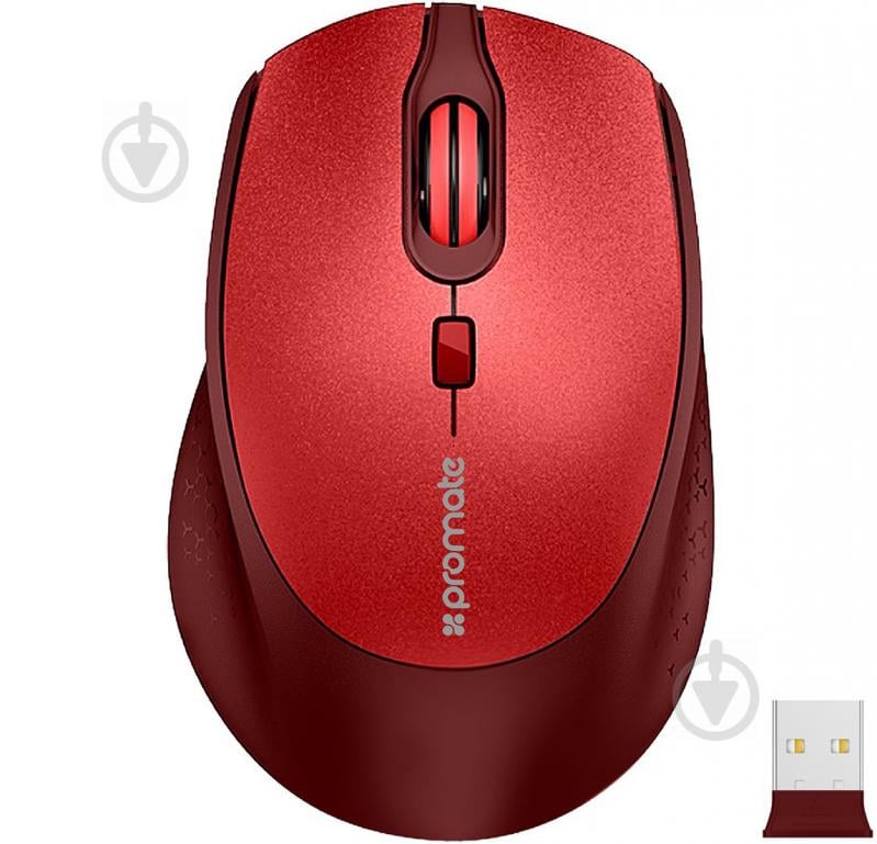 Мышка Promate Clix-5 Wireless Red - фото 1