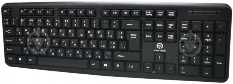Клавиатура AvaTech (KB08) USB Desktop Keyboard black - фото 1 Клавиатура AvaTech (KB08) USB Desktop Keyboard black - фото 1