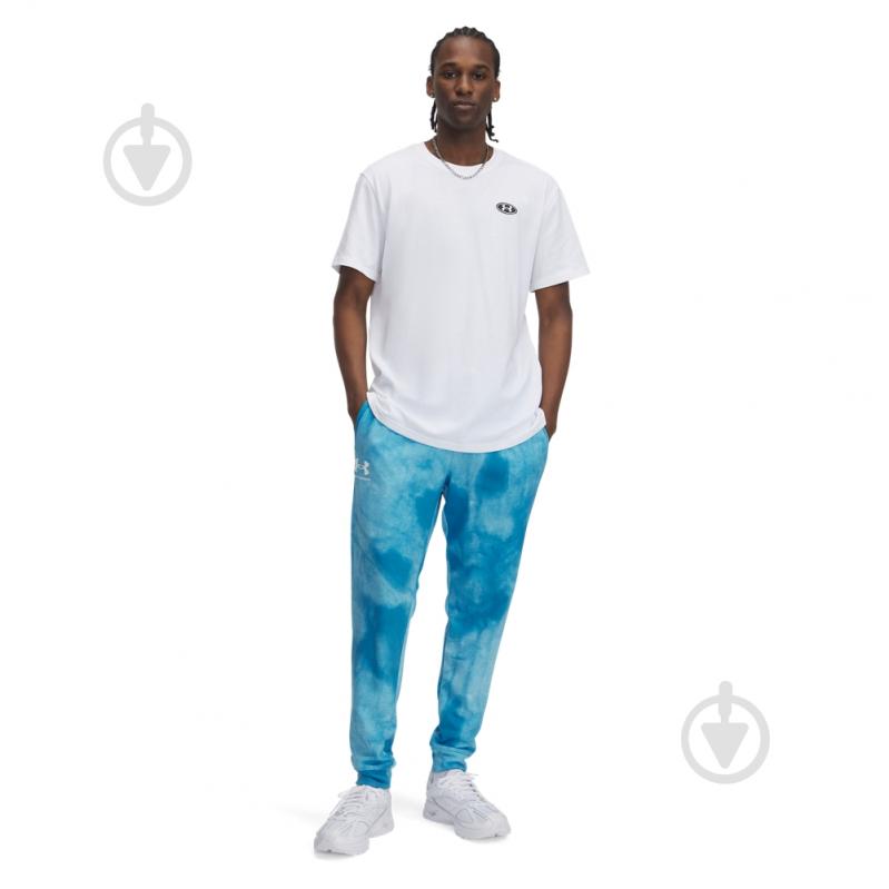 Штани Under Armour Rival Terry AOP Jogger Q1 1390143-452 р. 2XL блакитний - фото 3 Штани Under Armour Rival Terry AOP Jogger Q1 1390143-452 р. 2XL блакитний - фото 3
