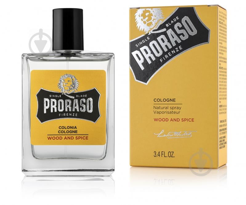 Одеколон успокаивающий Proraso Wood & Spice 100 мл - фото 1