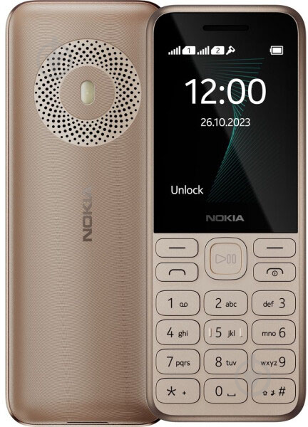 Мобільний телефон Nokia 130 TA-1576 DS light gold Nokia 130 2023 DS Light Gold - фото 1