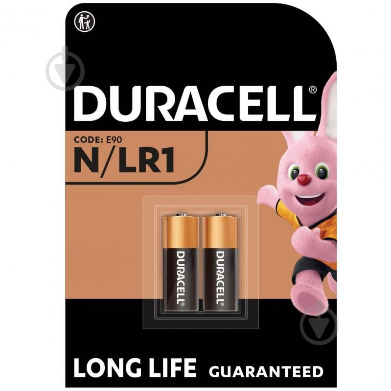 Батарейка Duracell Спеціальна лужна N LR1 2 шт. - фото 1