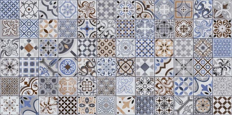 Плитка Golden Tile Deco Patchwork mix DCБ151 30х60 см - фото 1