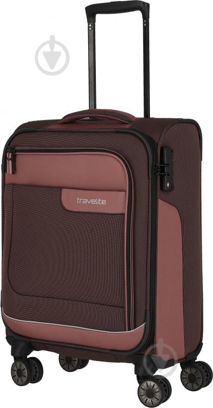 Чемодан Travelite 34 л коричнево-черный TL092847-14 - фото 1
